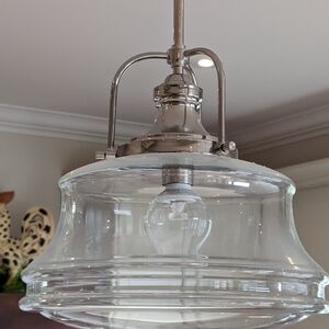 GLASS SCHOOL PENDENTS (2)